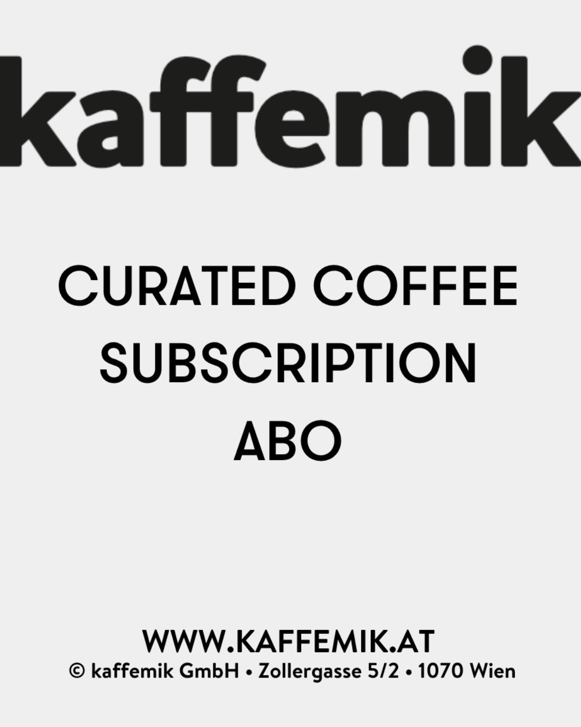Subscription | Abo - kaffemikKAFFEMIKKaffeebohnen