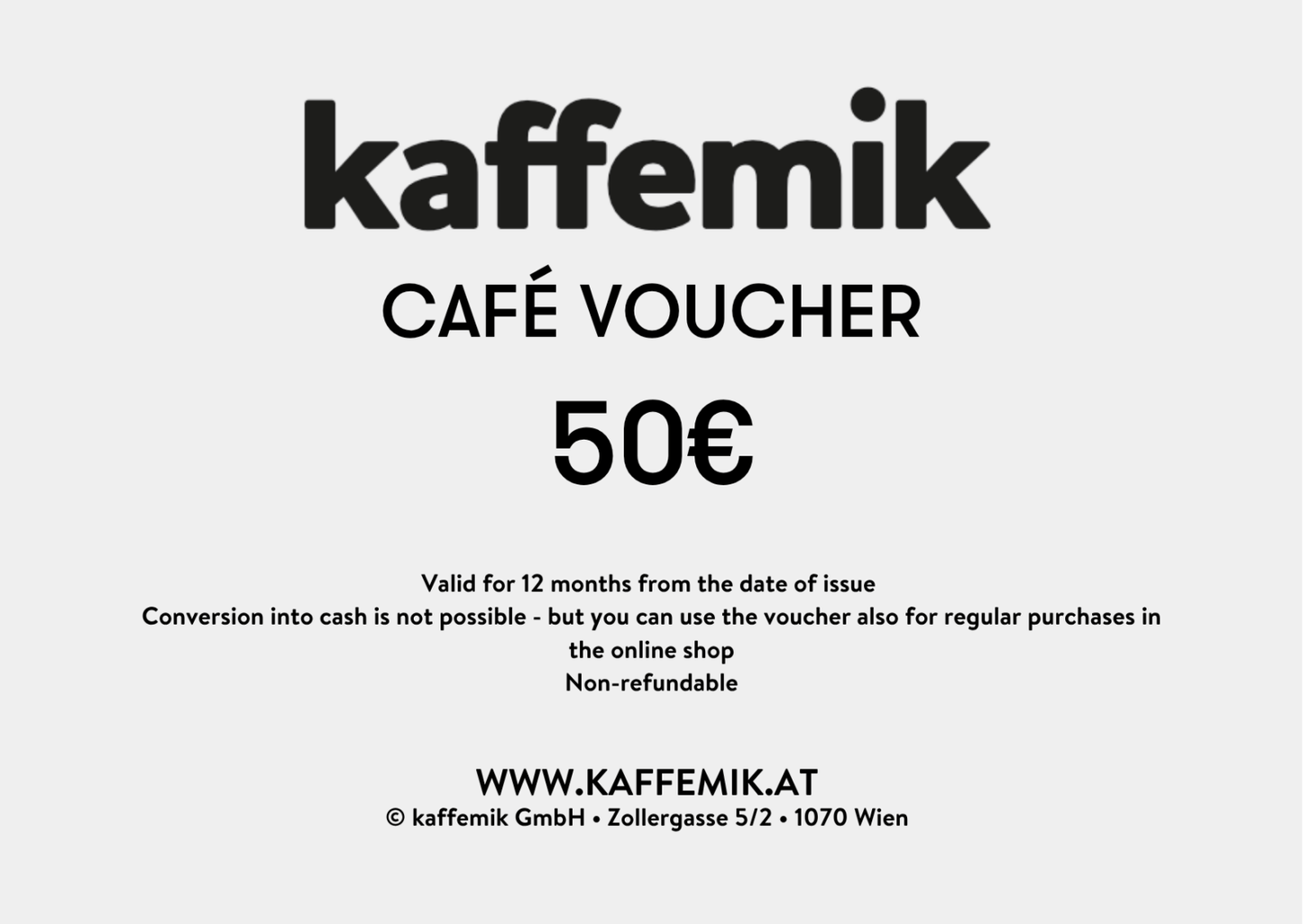 Wertgutscheine für das Café kaffemik - kaffemikKAFFEMIK (AT)Geschenksideen