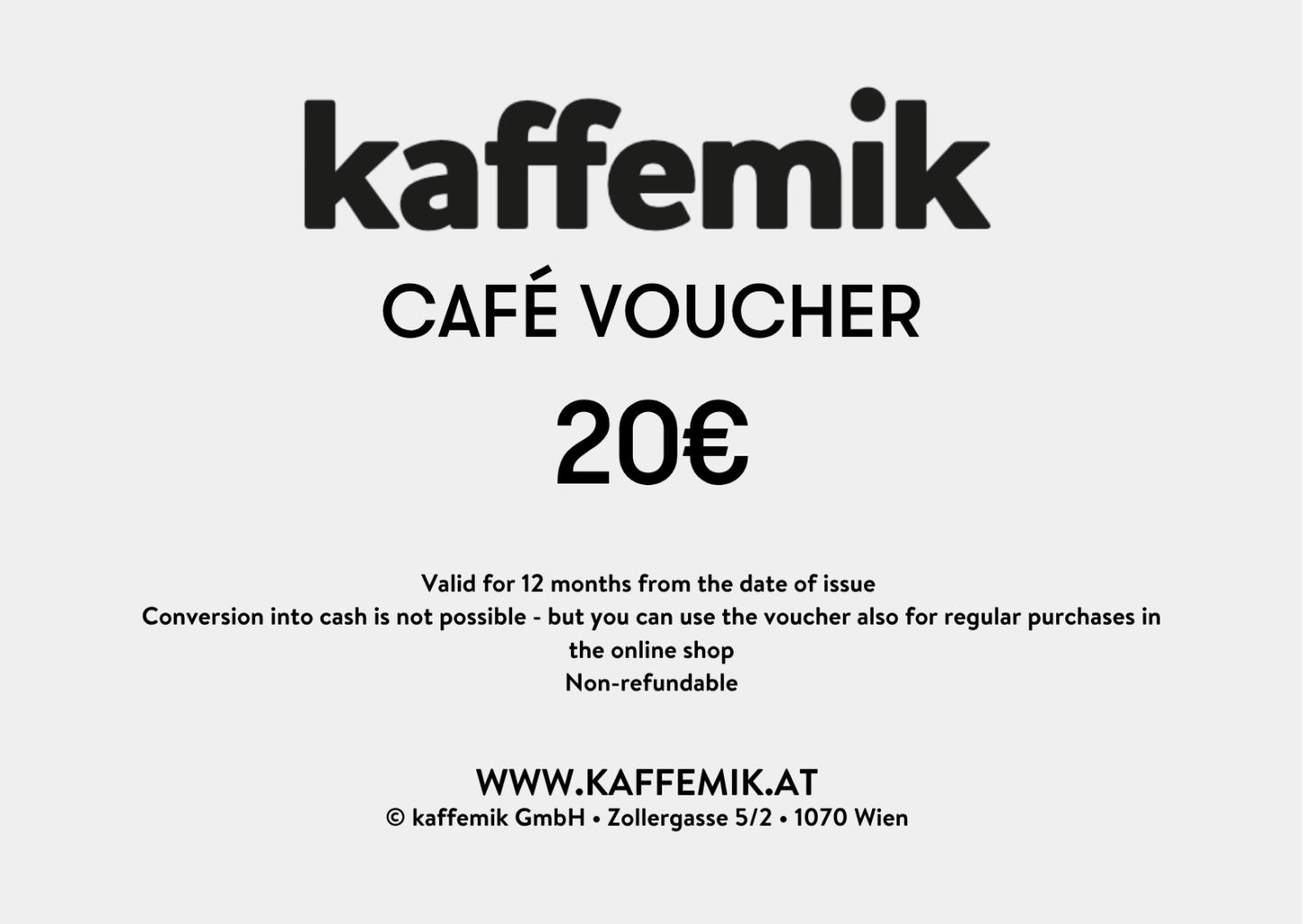 Wertgutscheine für das Café kaffemik - kaffemikKAFFEMIK (AT)Geschenksideen