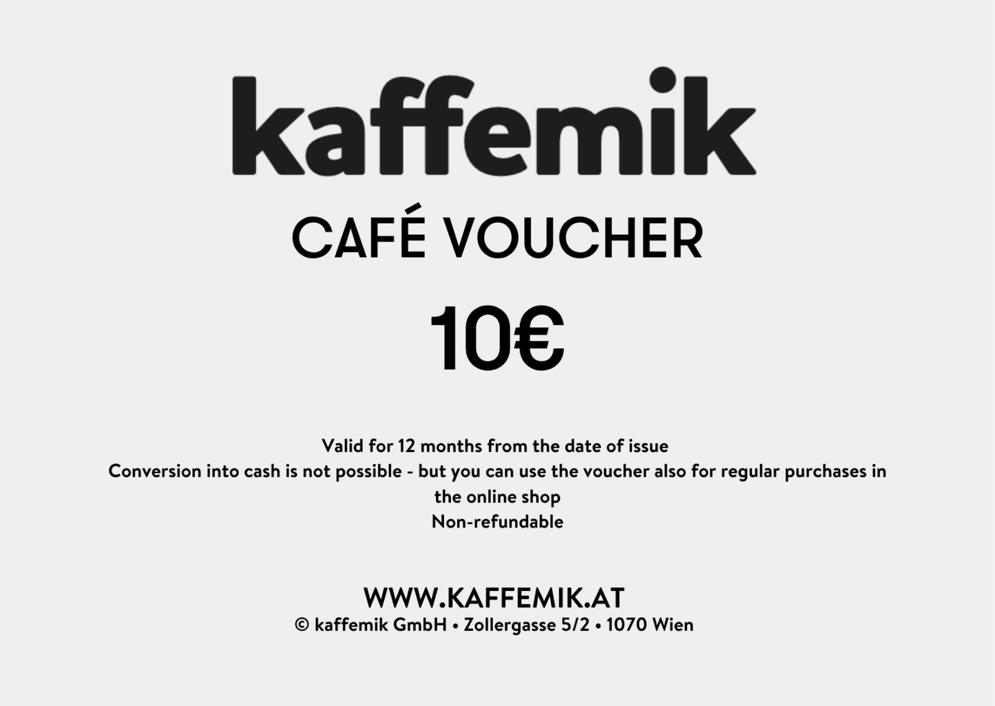 Wertgutscheine für das Café kaffemik - kaffemikKAFFEMIK (AT)Geschenksideen