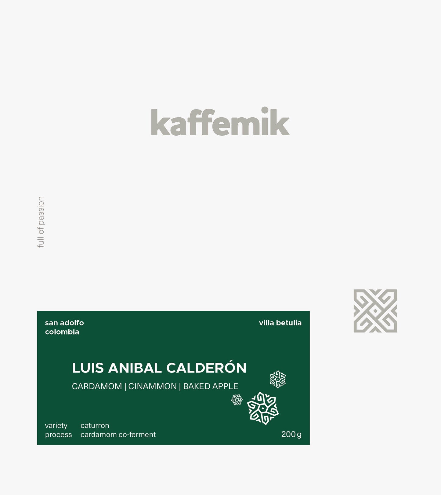 LUIS ANIBAL CALDERÓN | Colombia | Cardamon Co-Ferment