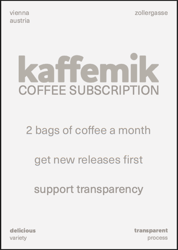 Geschenkgutschein - KAFFEE ABONNEMENT - kaffemikKAFFEMIK (AT)Vify Gift Card