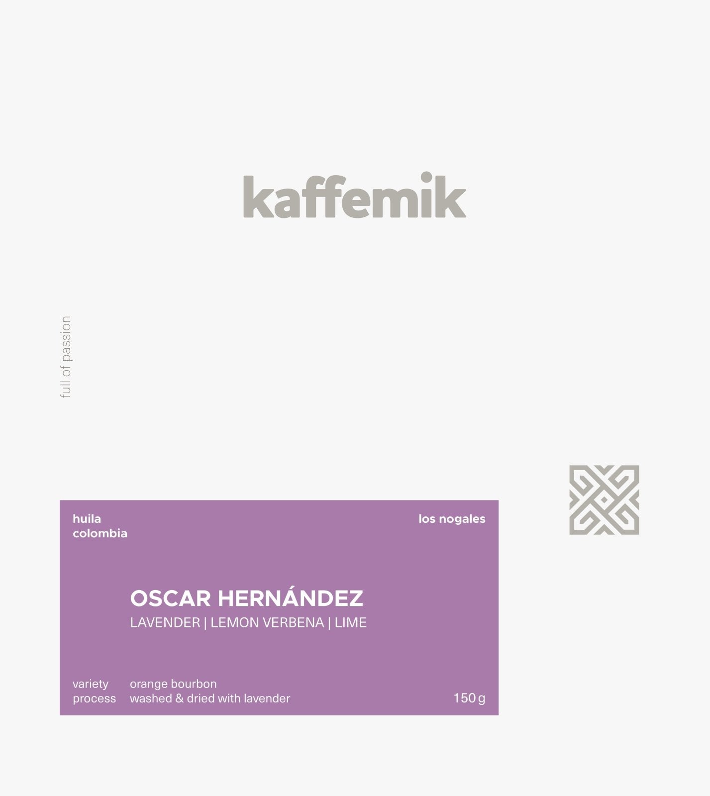 Photo of OSCAR HERNÁNDEZ | Colombia | Washed & Dried with Lavender - 150g
