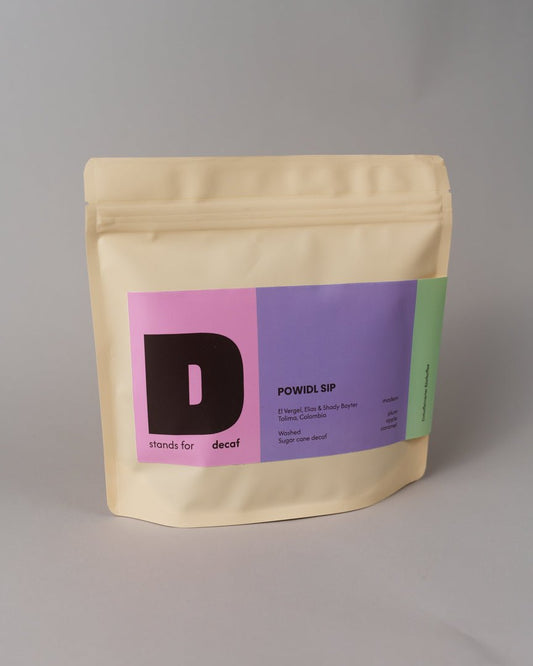 POWIDL SIP | KOLUMBIEN | Washed (decaf) - kaffemikD stands for Decaf (AT)Coffee