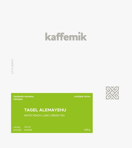 TAGEL ALEMAYEHU | Ethiopia | Washed - kaffemikWhite Peach | Lime | Green TeaKaffeebohnen