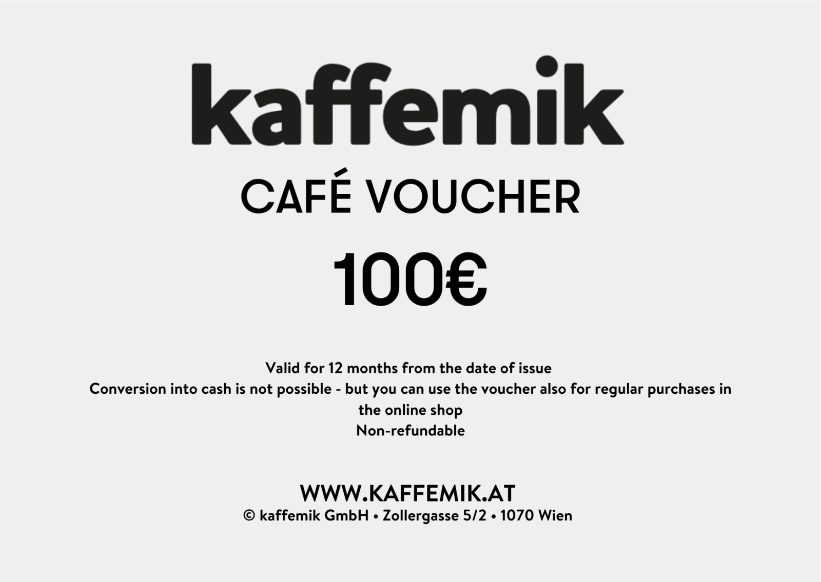 Wertgutscheine für das Café kaffemik - kaffemikKAFFEMIK (AT)Geschenksideen
